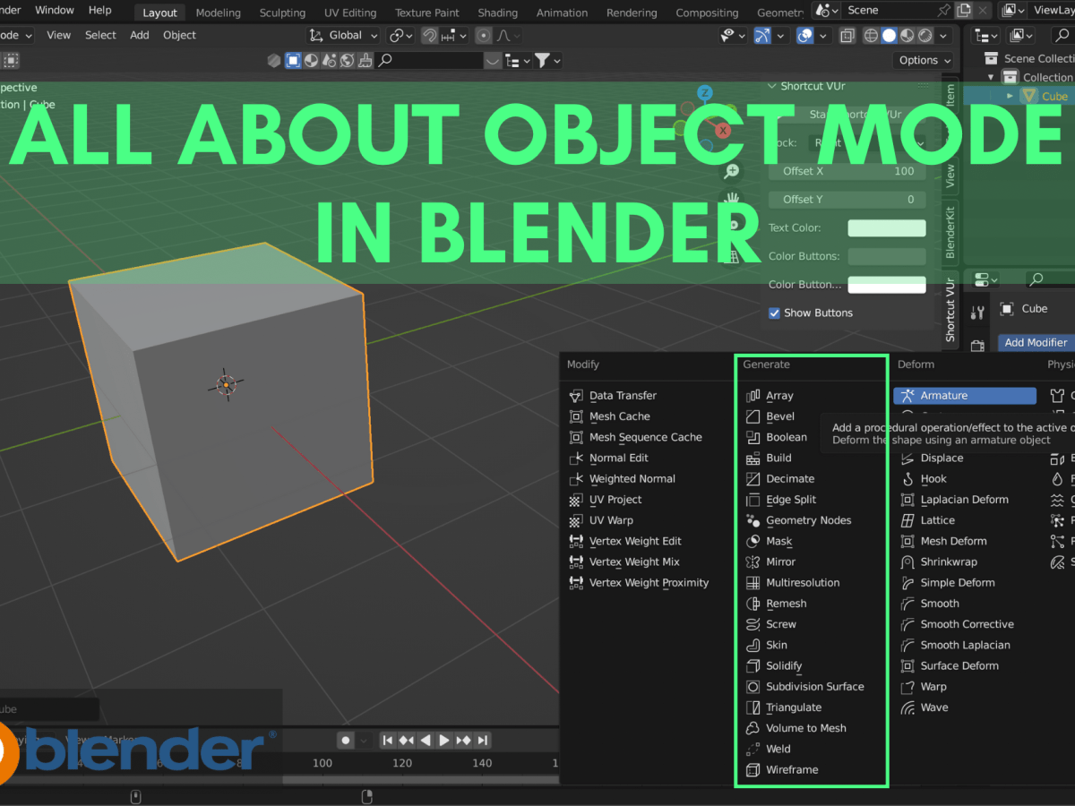 The Ultimate Guide to Object Mode in Blender: A Deep Dive into Its Functions and&nbsp;Features
